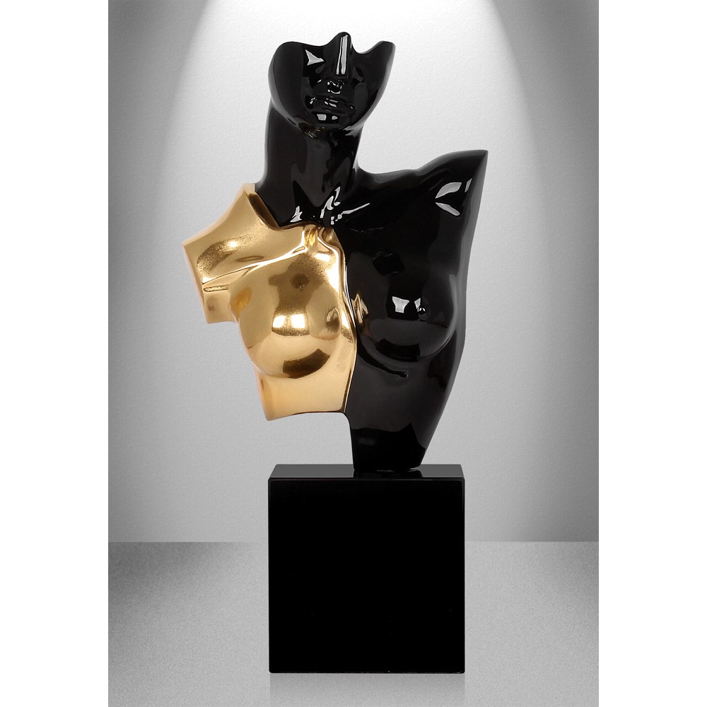 scultura-in-resina-busto-di-amazzone-oro-argento-3